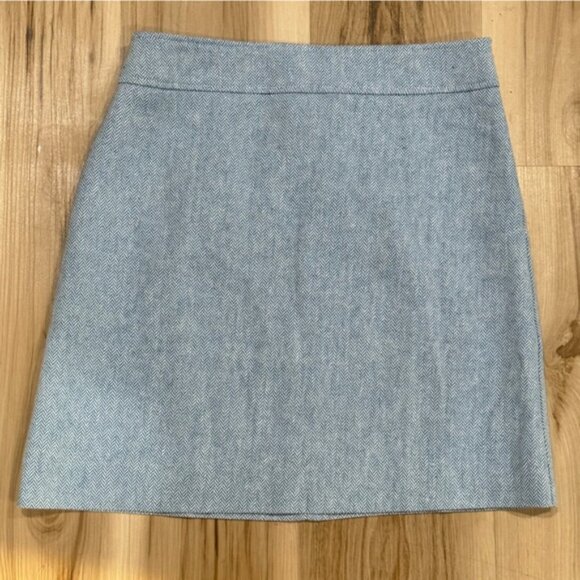 NEW J Crew Herringbone One Button Blazer and Mini Skirt Set Women’s 4 - Picture 7 of 9